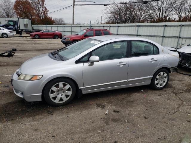 19XFA1F52AE031002 - 2010 HONDA CIVIC LX SILVER photo 1