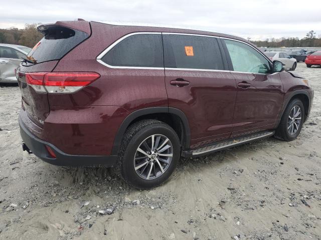 5TDKZRFH5HS215639 - 2017 TOYOTA HIGHLANDER SE BURGUNDY photo 3