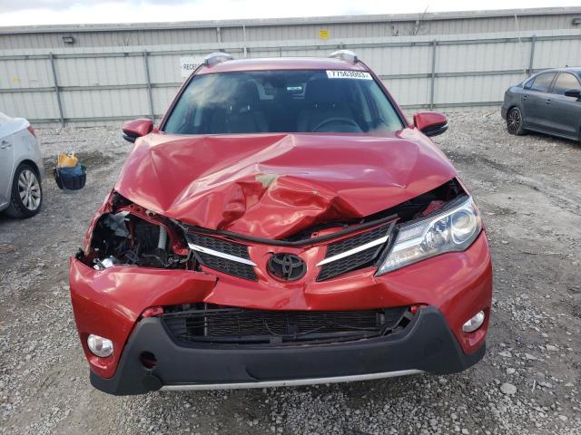 2T3DFREV0FW401187 - 2015 TOYOTA RAV4 LIMITED RED photo 5