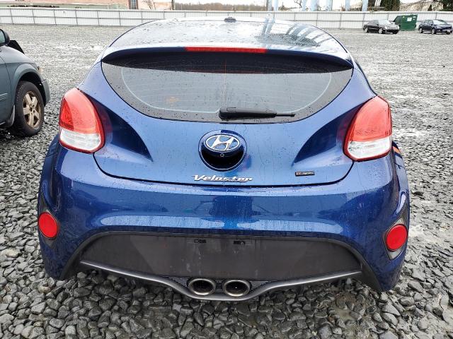 KMHTC6AEXHU318581 - 2017 HYUNDAI VELOSTER TURBO BLUE photo 6