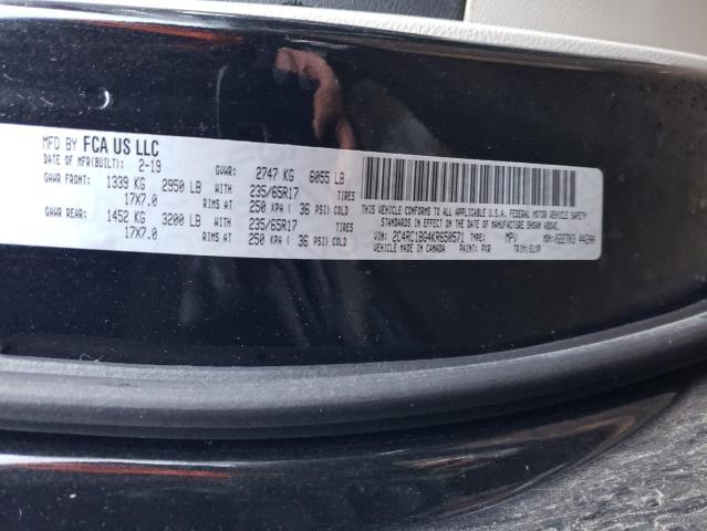 2C4RC1BG4KR650571 - 2019 CHRYSLER PACIFICA TOURING L BLACK photo 13