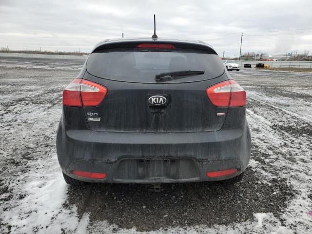 KNADM5A36D6864479 - 2013 KIA RIO LX BLACK photo 6