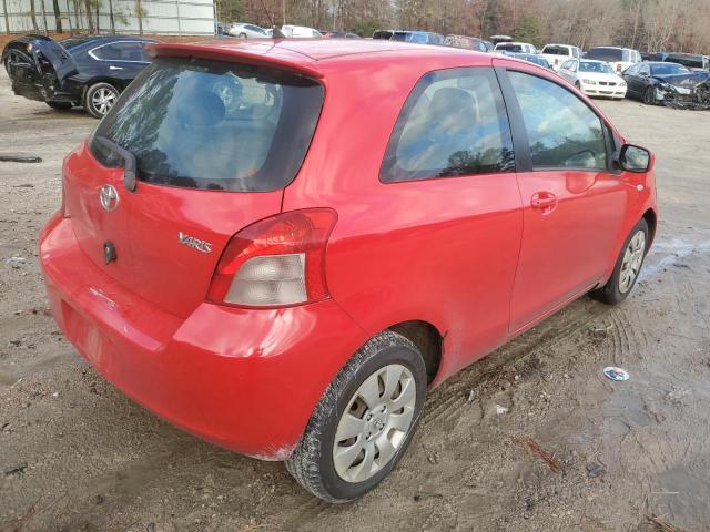 JTDJT923075083790 - 2007 TOYOTA YARIS RED photo 3