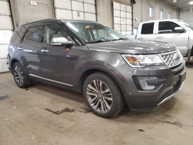 1FM5K8HT1HGA15165 - 2017 FORD EXPLORER PLATINUM GRAY photo 4