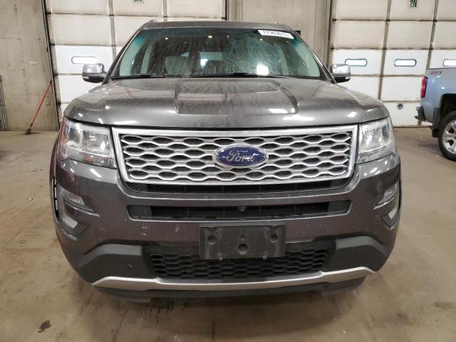 1FM5K8HT1HGA15165 - 2017 FORD EXPLORER PLATINUM GRAY photo 5