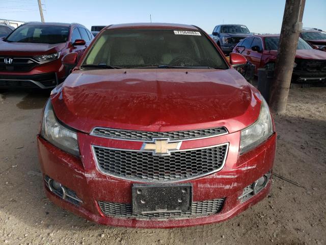 1G1PH5S98B7303921 - 2011 CHEVROLET CRUZE LTZ RED photo 5