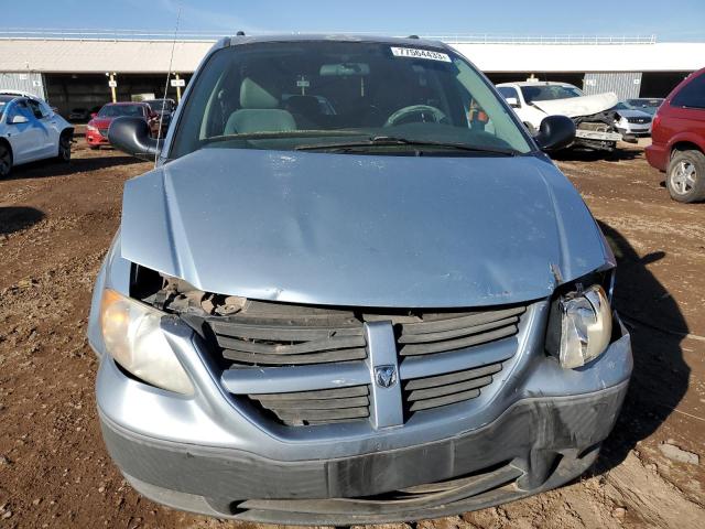 1D4GP25R45B395652 - 2005 DODGE CARAVAN SE BLUE photo 5