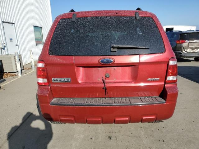 1FMCU93729KB71408 - 2009 FORD ESCAPE XLT RED photo 6