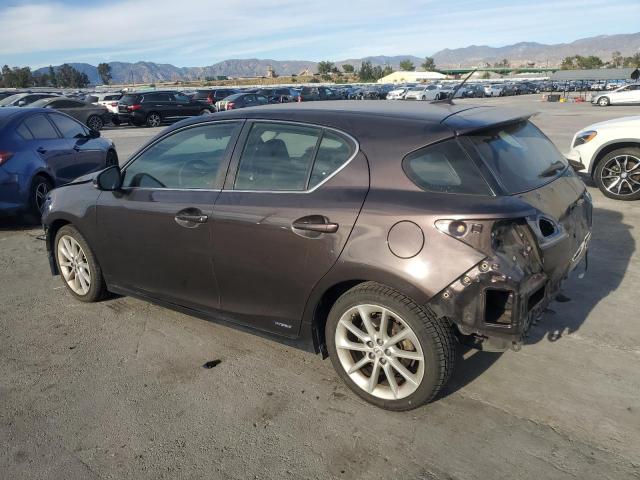 JTHKD5BHXC2118724 - 2012 LEXUS CT 200 BLACK photo 2