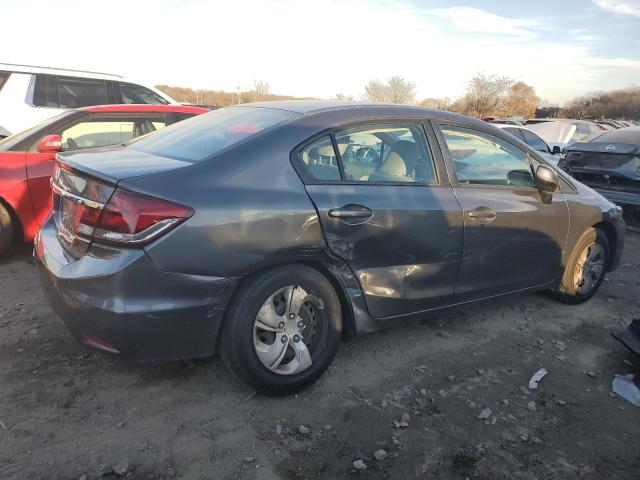 19XFB2F51DE205794 - 2013 HONDA CIVIC LX GRAY photo 3