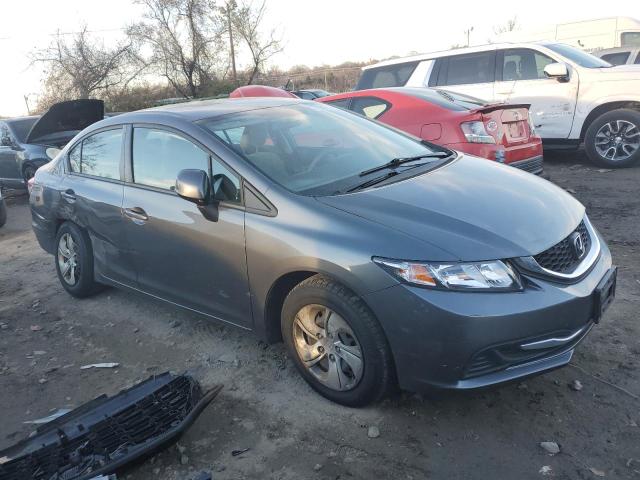 19XFB2F51DE205794 - 2013 HONDA CIVIC LX GRAY photo 4