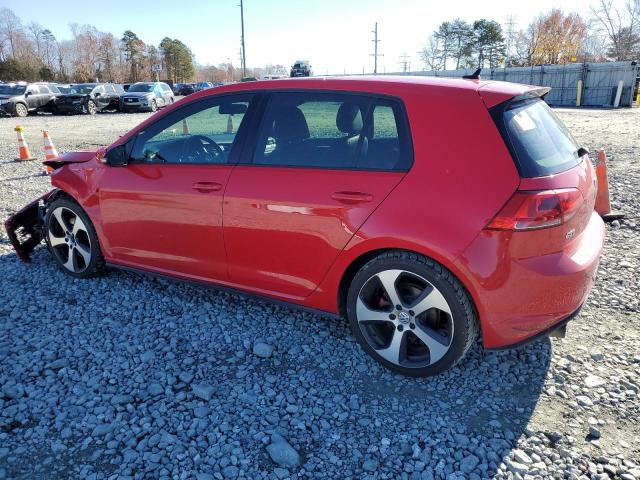 3VW5T7AU5FM042576 - 2015 VOLKSWAGEN GTI RED photo 2