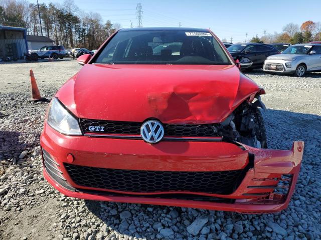 3VW5T7AU5FM042576 - 2015 VOLKSWAGEN GTI RED photo 5