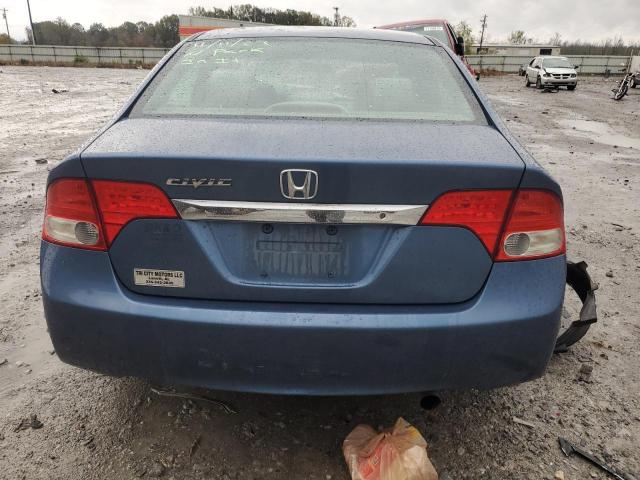 2HGFA1F50BH514219 - 2011 HONDA CIVIC LX BLUE photo 6