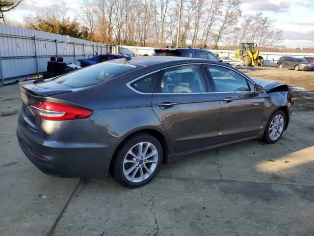 3FA6P0SU0KR228501 - 2019 FORD FUSION TITANIUM GRAY photo 3