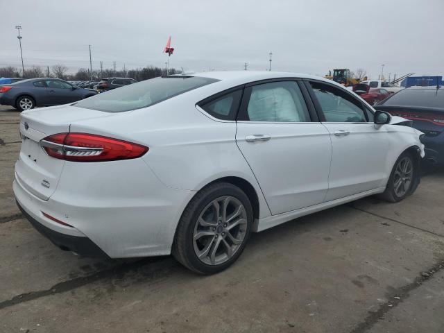 3FA6P0CD0LR235769 - 2020 FORD FUSION SEL WHITE photo 3