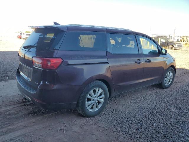 KNDMB5C1XG6113989 - 2016 KIA SEDONA LX BURGUNDY photo 3