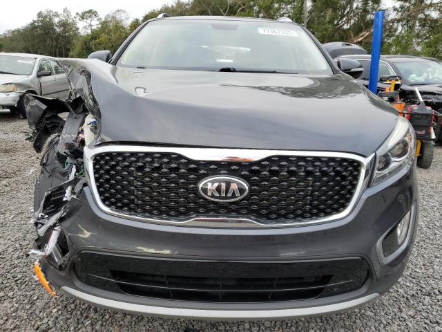 5XYPH4A51GG149014 - 2016 KIA SORENTO EX GRAY photo 5