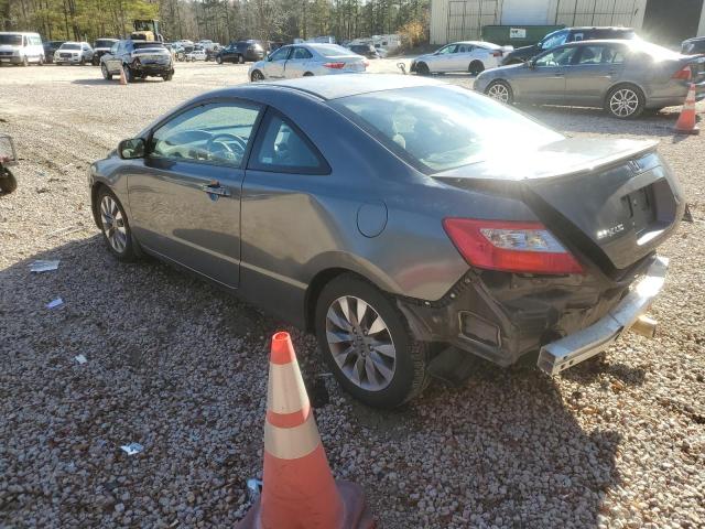 2HGFG12879H532015 - 2009 HONDA CIVIC EX GRAY photo 2