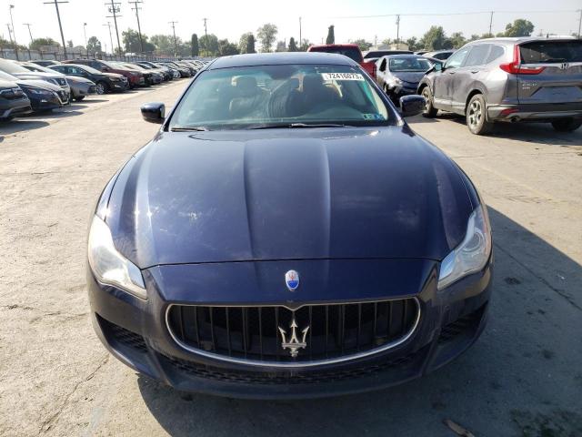 ZAM56RRA7E1110240 - 2014 MASERATI QUATTROPOR S BLUE photo 5