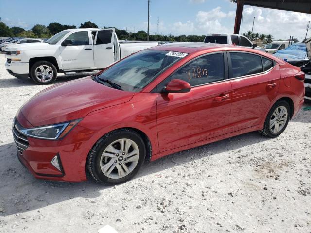 5NPD84LF3LH528219 - 2020 HYUNDAI ELANTRA SEL RED photo 1