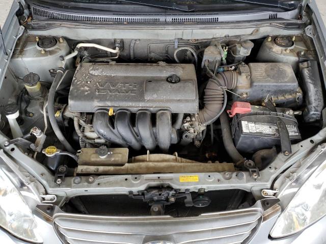 1NXBR38E03Z136752 - 2003 TOYOTA COROLLA CE GRAY photo 11