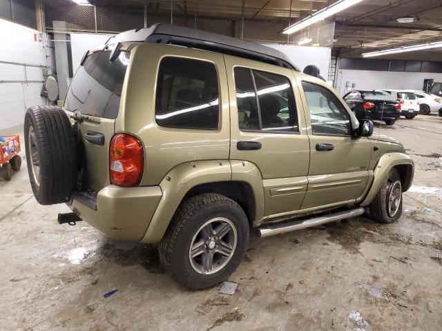 1J8GL38K63W616700 - 2003 JEEP LIBERTY RENEGADE GREEN photo 3