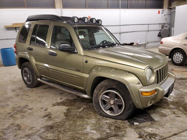 1J8GL38K63W616700 - 2003 JEEP LIBERTY RENEGADE GREEN photo 4