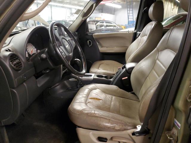 1J8GL38K63W616700 - 2003 JEEP LIBERTY RENEGADE GREEN photo 7
