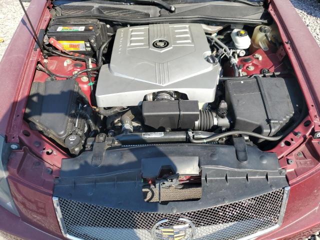 1G6DM57T170175132 - 2007 CADILLAC CTS BURGUNDY photo 11