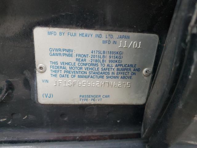 JF1SF65662H746275 - 2002 SUBARU FORESTER S Qara foto 13