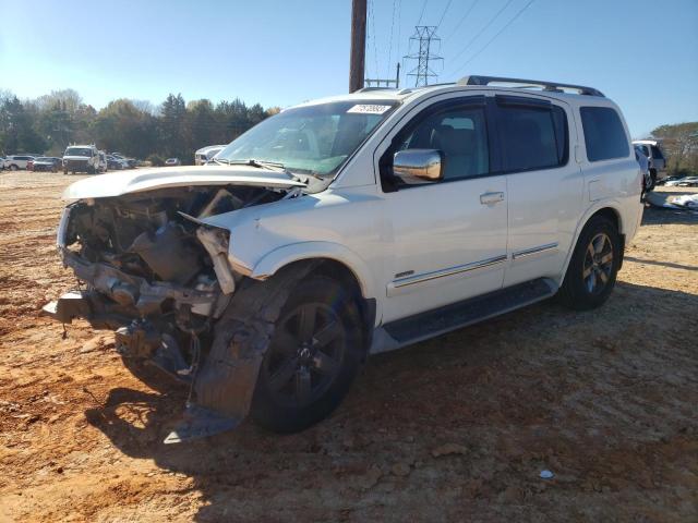 5N1BA0NE8EN612348 - 2014 NISSAN ARMADA PLATINUM WHITE photo 1