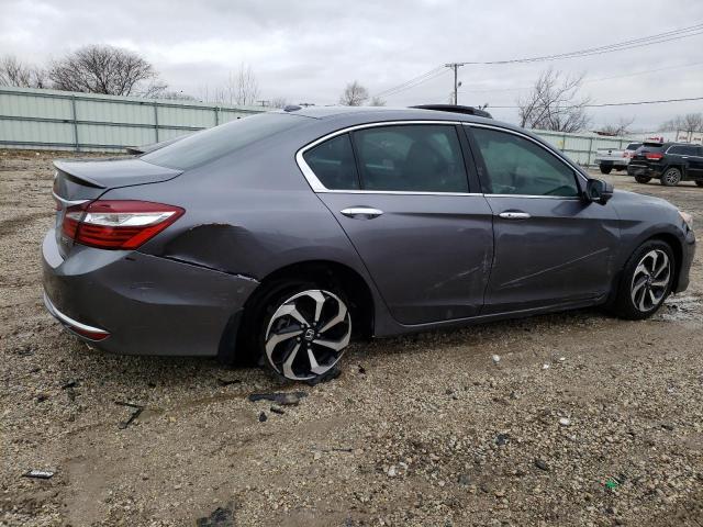 1HGCR3F09GA019339 - 2016 HONDA ACCORD EXL GRAY photo 3