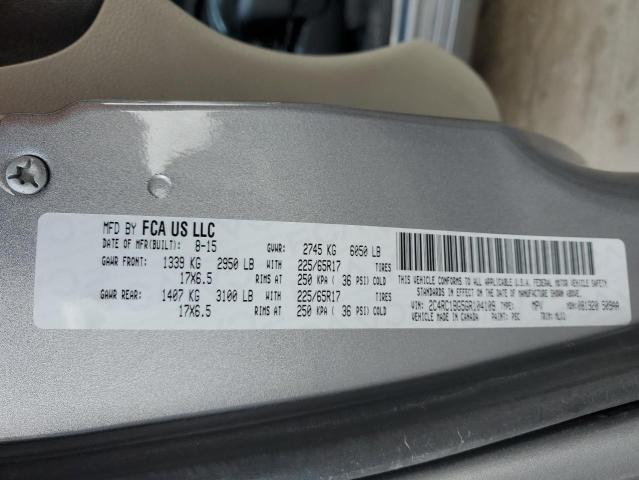 2C4RC1BG5GR104109 - 2016 CHRYSLER TOWN & COU TOURING SILVER photo 12