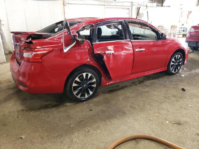 3N1AB7AP4KY331808 - 2019 NISSAN SENTRA S RED photo 3