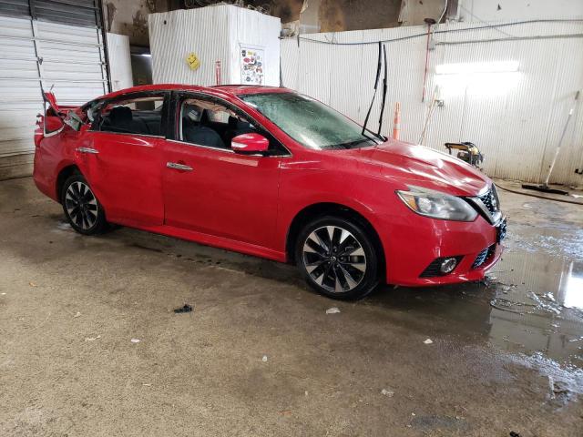 3N1AB7AP4KY331808 - 2019 NISSAN SENTRA S RED photo 4