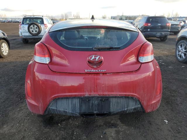 KMHTC6AD8CU073828 - 2012 HYUNDAI VELOSTER RED photo 6