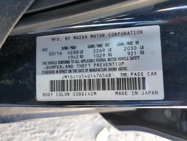 JM1GJ1U54G1476568 - 2016 MAZDA 6 SPORT BLUE photo 12