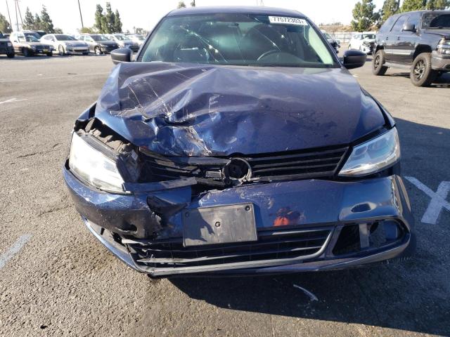 3VW2K7AJ6EM406322 - 2014 VOLKSWAGEN JETTA BASE BLUE photo 5