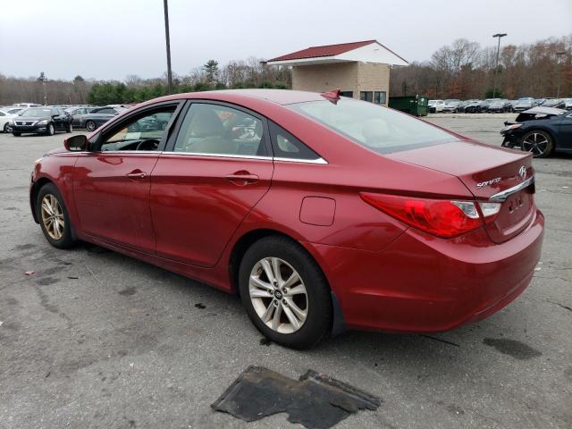 5NPEB4AC5DH632145 - 2013 HYUNDAI SONATA GLS RED photo 2