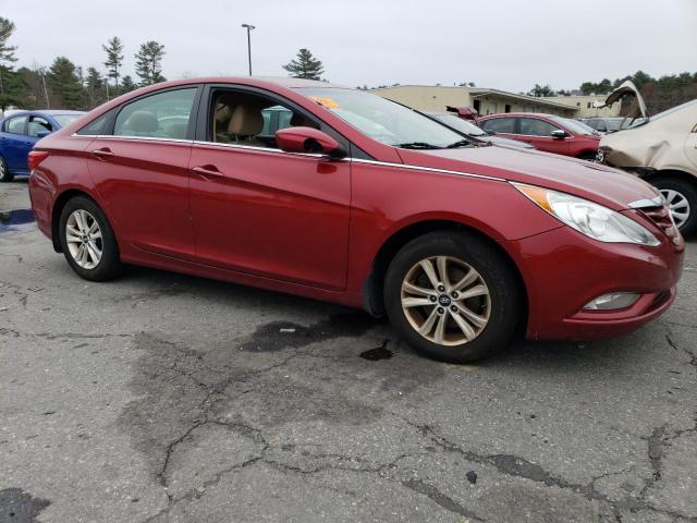 5NPEB4AC5DH632145 - 2013 HYUNDAI SONATA GLS RED photo 4