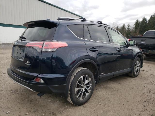 JTMRJREV6JD234537 - 2018 TOYOTA RAV4 HV LE BLUE photo 3