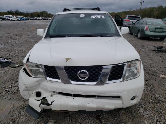 5N1AR18U57C618491 - 2007 NISSAN PATHFINDER LE WHITE photo 5