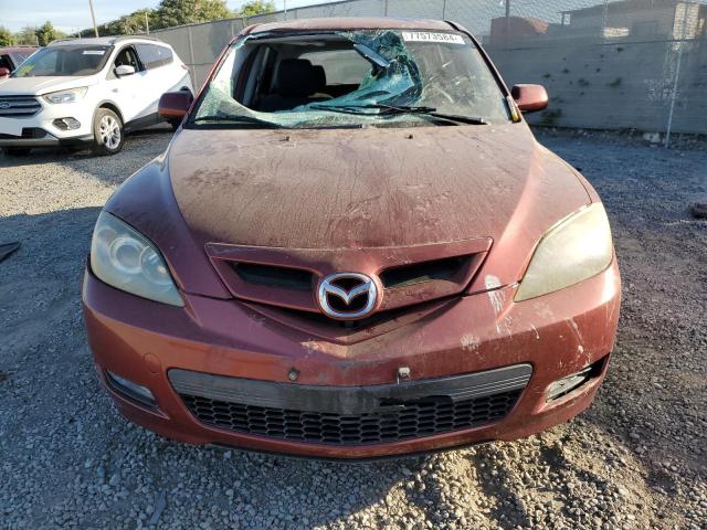 JM1BK344581170202 - 2008 MAZDA 3 HATCHBACK BURGUNDY photo 5