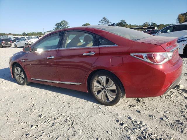 KMHEC4A44EA102453 - 2014 HYUNDAI SONATA HYBRID RED photo 2