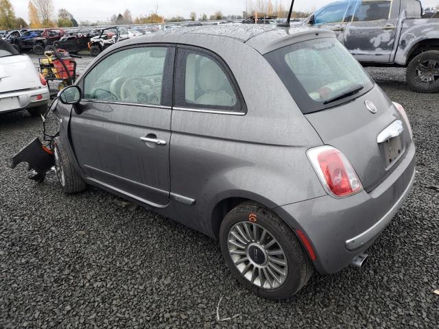 3C3CFFCR8CT117605 - 2012 FIAT 500 LOUNGE GRAY photo 2