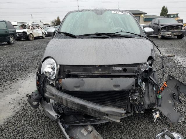 3C3CFFCR8CT117605 - 2012 FIAT 500 LOUNGE GRAY photo 5