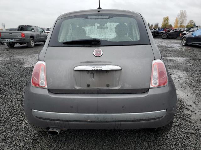 3C3CFFCR8CT117605 - 2012 FIAT 500 LOUNGE GRAY photo 6