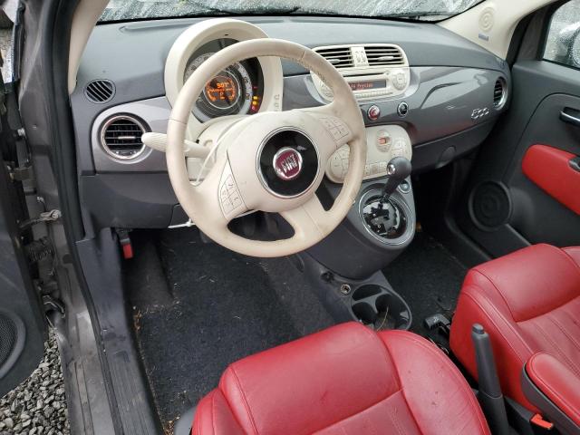 3C3CFFCR8CT117605 - 2012 FIAT 500 LOUNGE GRAY photo 8