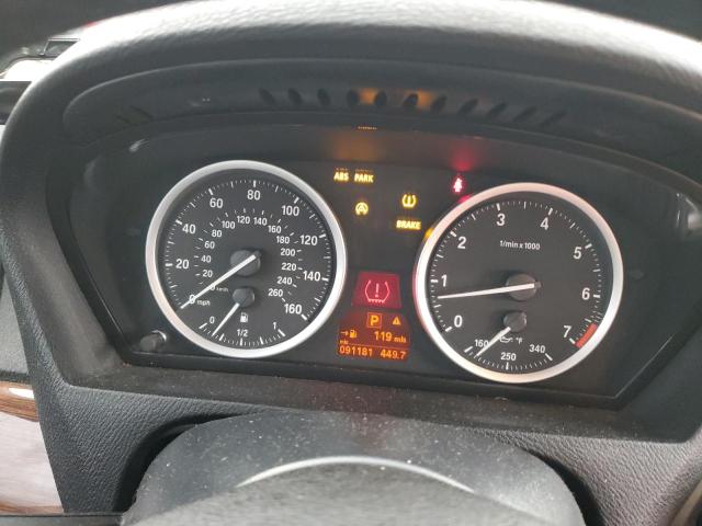 5UXFG83599LZ94038 - 2009 BMW X6 SILVER photo 9